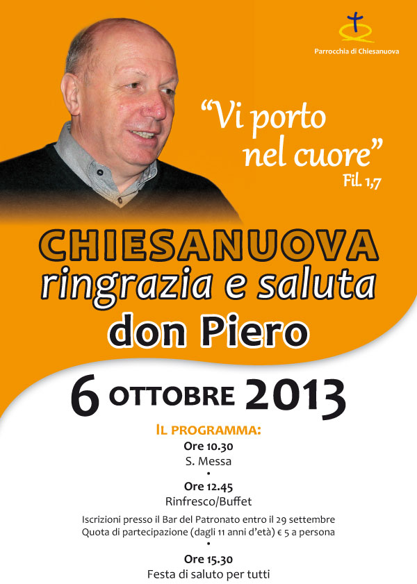 6 Ottobre 2013 - La comunità saluta don Piero